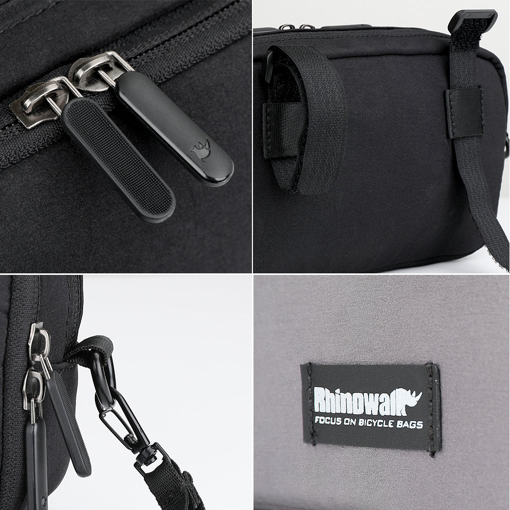 RHINOWALK X2011 Bike Handlebar Tube Bag MTB Frame Bag Polyester Cycling Pouch RHINOWALK X2011 Bike Handlebar Tube Bag MTB Frame Bag Polyester Cycling Pouch